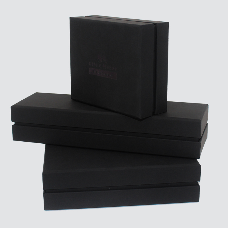 Προσαρμοσμένο κλασικό μαύρο κουτί κολιέ κοσμήματα αξεσουάρ δώρου